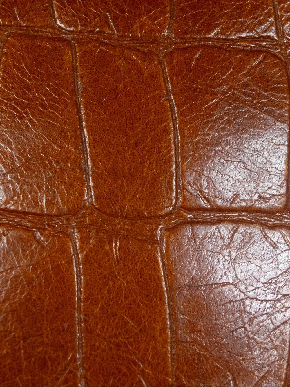 Croc-Embossed Italian Leather Crossbody/Satchel Bag - Unisex